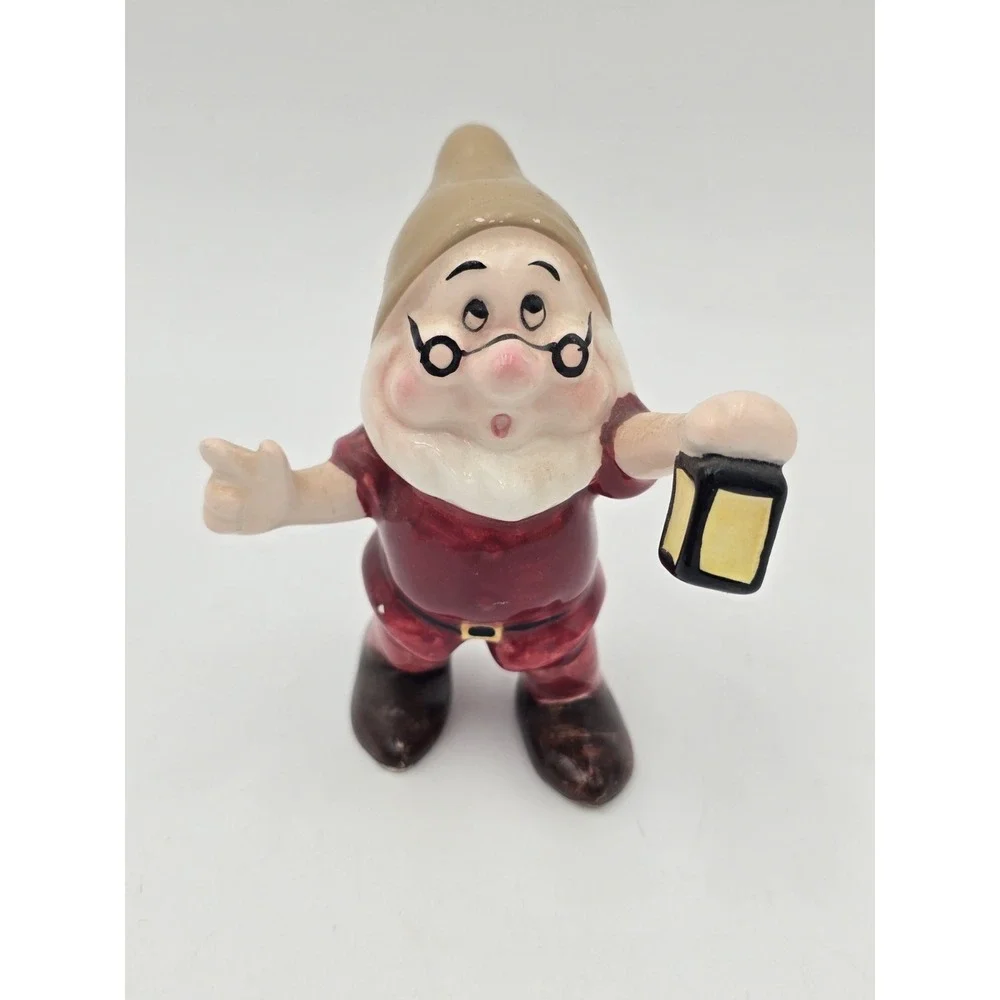 Vintage Disney Japan Ceramic Snow White & the Seven Dwarfs Doc 3